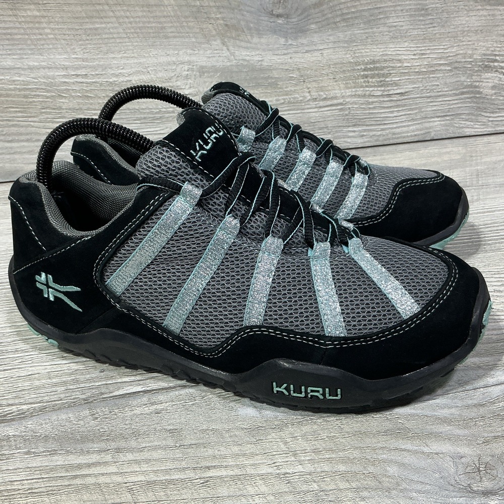 Kuru Chicane Womens Size 9 M Black Gray Blue Athletic Running Shoes Sneakers